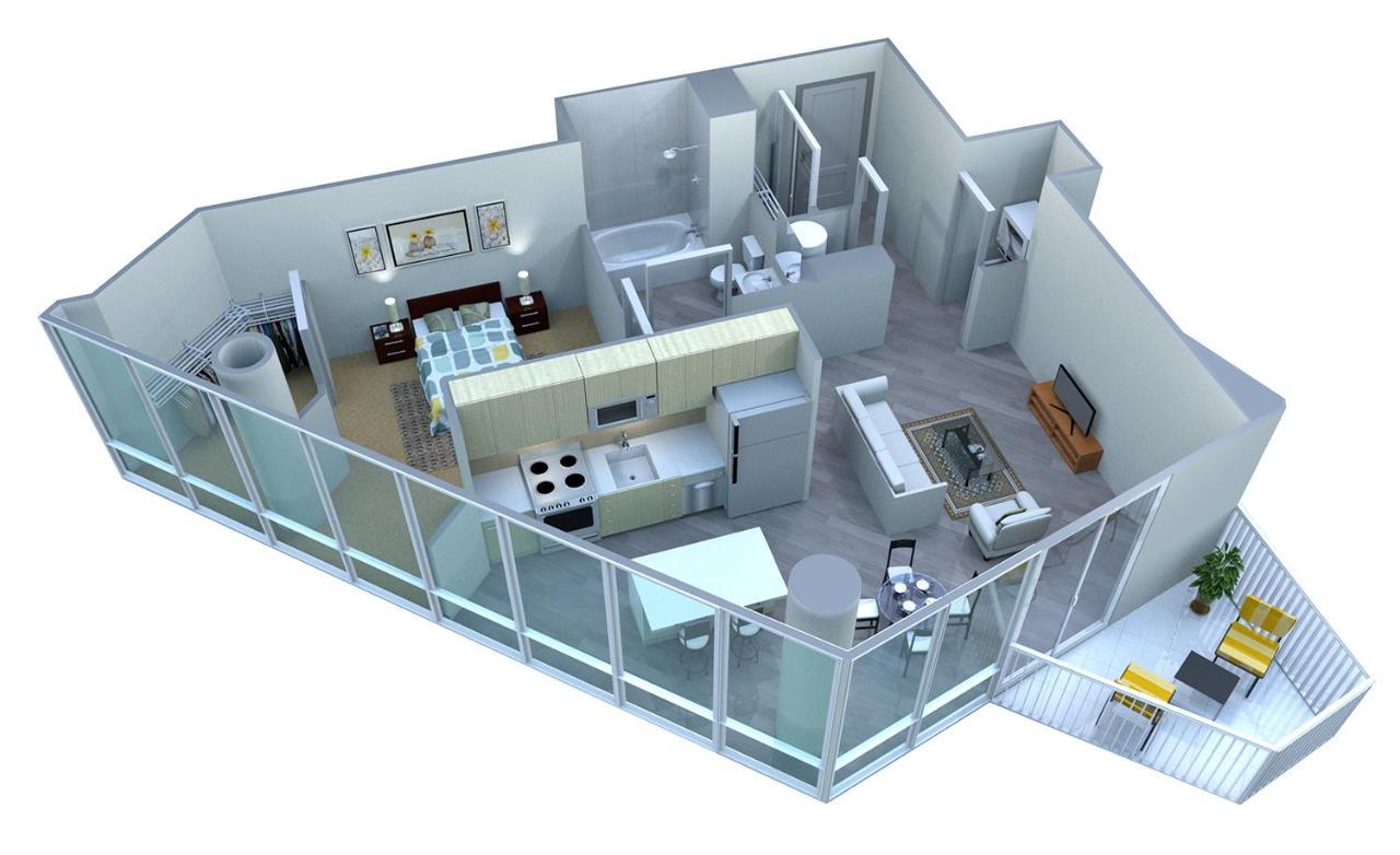 Placemakr Premier Sobro Nashville Esterno foto A 3D floor plan of a typical apartment