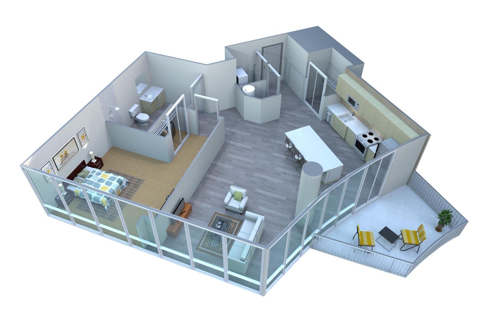 Placemakr Premier Sobro Nashville Esterno foto 3D floor plan